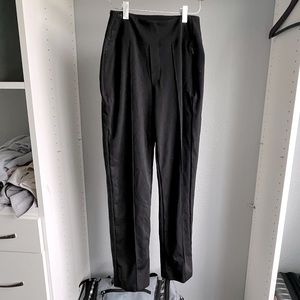 Black athleisure trousers
